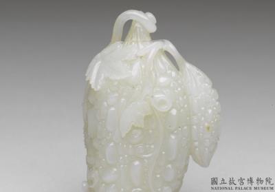 图片[2]-Jade snuff bottle in the shape of bitter gourds, Qing dynasty, 18th century-China Archive